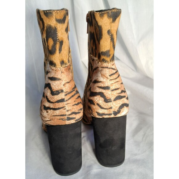 Shoe Republic LA Cheetah Leopard Animal Print Suede Boot Size 9 - Picture 8 of 12